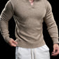 Ribbed V Neck Premium Sweater - Ahaselected