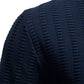 Men’s Textured Half-Zip Knit Sweater - Ahaselected
