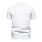 Men’s Textured Striped Zip Polo Shirt