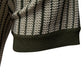 Men’s Striped Knit Button Polo Shirt