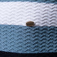 Men’s Textured Striped Zip Polo Shirt