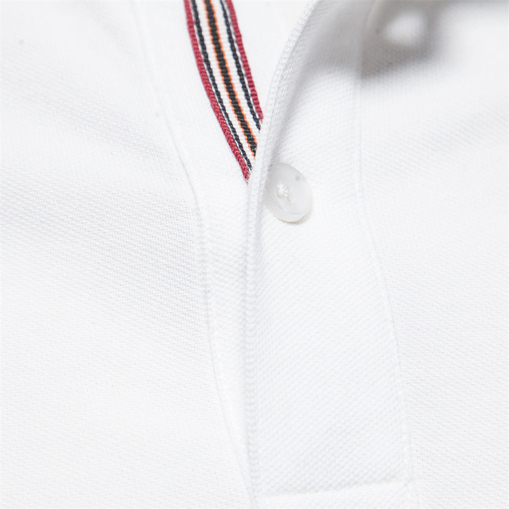 Men’s Cotton Blend Embroidered Polo Shirt