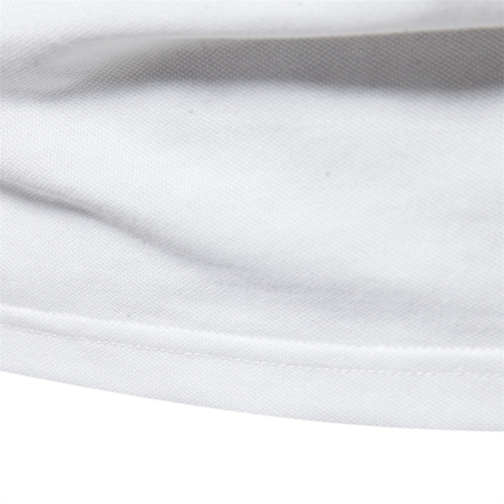 Men’s Cotton Blend Embroidered Polo Shirt