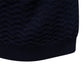 Men’s Textured Striped Zip Polo Shirt