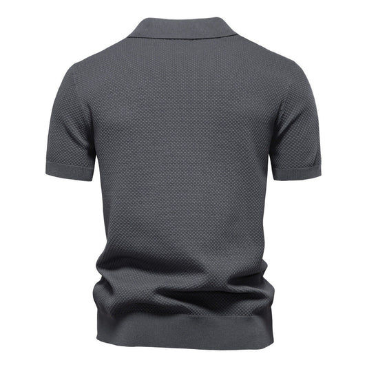 Men’s Minimalist Knit Polo Shirt