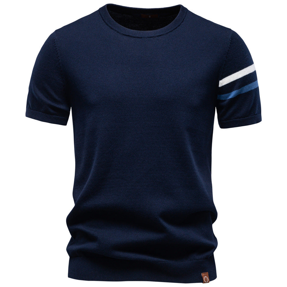 Men’s Cotton Crew Neck Knit T-Shirt