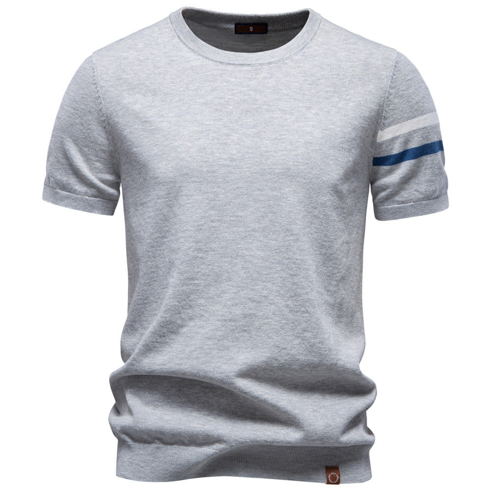 Men’s Cotton Crew Neck Knit T-Shirt
