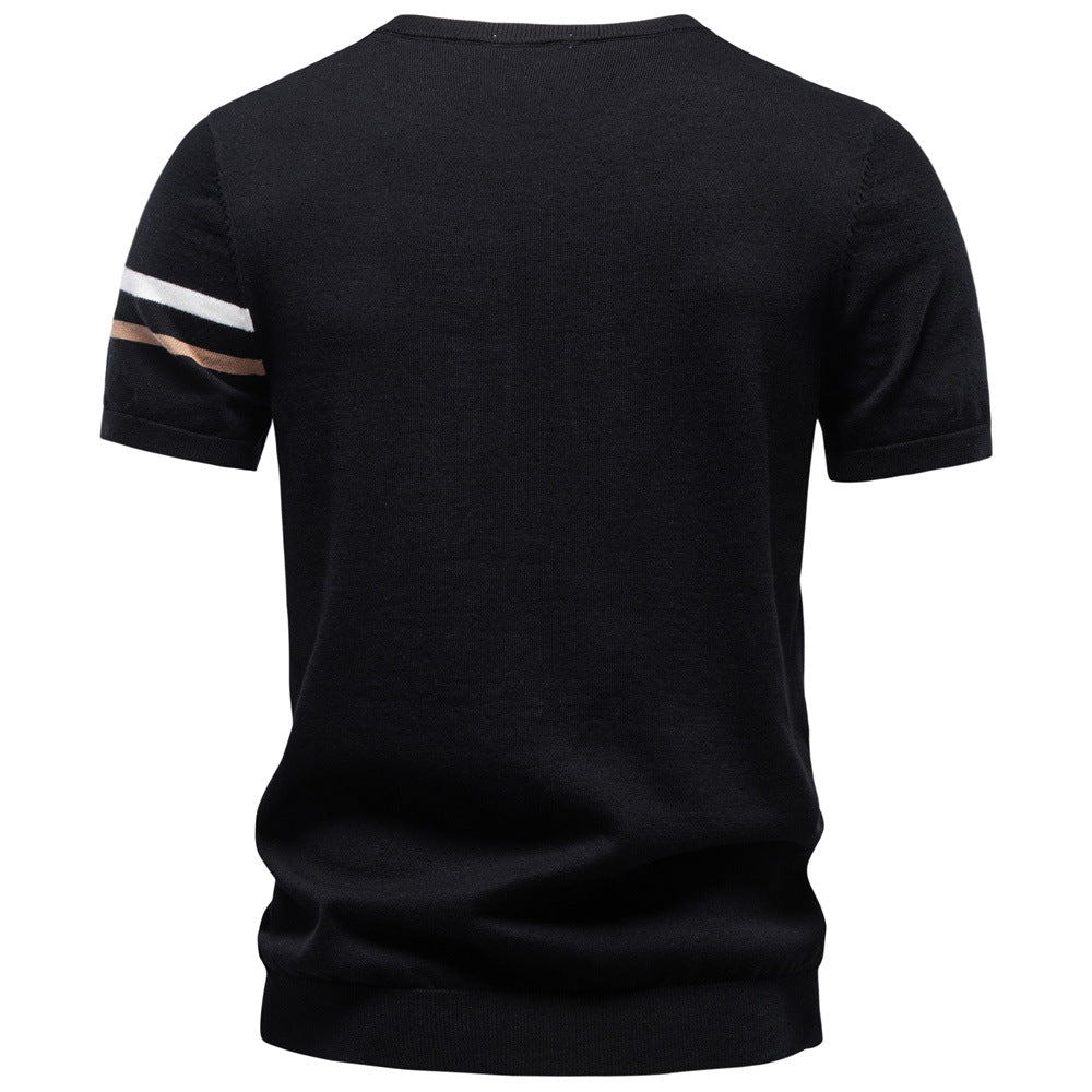 Men’s Cotton Crew Neck Knit T-Shirt