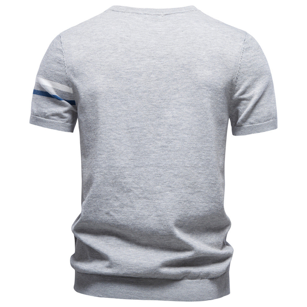 Men’s Cotton Crew Neck Knit T-Shirt