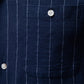 Men’s Striped Cotton Blend Short Sleeve Shirt