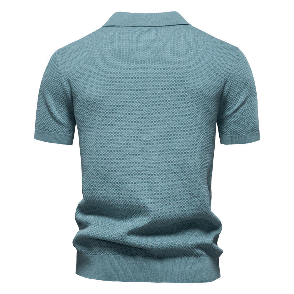 Men’s Minimalist Knit Polo Shirt