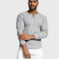 Rib Knit Curved Hem Long Sleeve Henley Shirt - Ahaselected