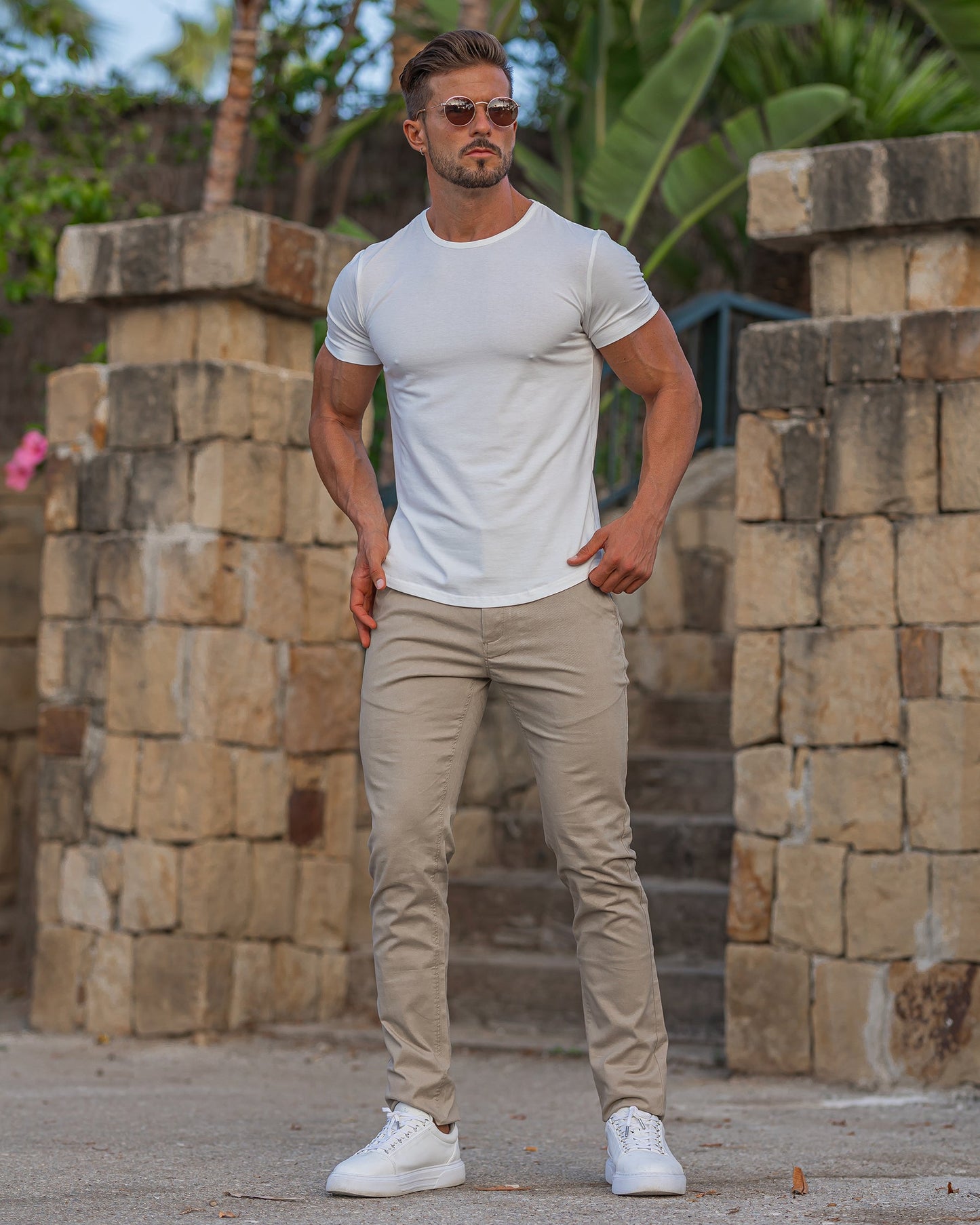 365 Twill Chino Stretch Cotton Pants - Ahaselected