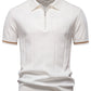 Striped Everyday Polo Knit Shirt - Ahaselected