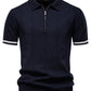 Striped Everyday Polo Knit Shirt - Ahaselected