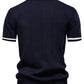 Striped Everyday Polo Knit Shirt - Ahaselected