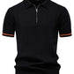 Striped Everyday Polo Knit Shirt - Ahaselected