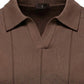 Men’s Bold Stripe Knit Polo Shirt