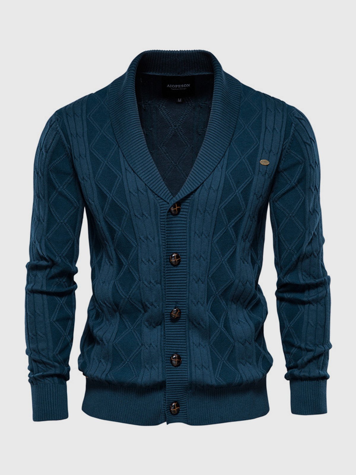 Shawl Collar Cardigan Sweater - Ahaselected