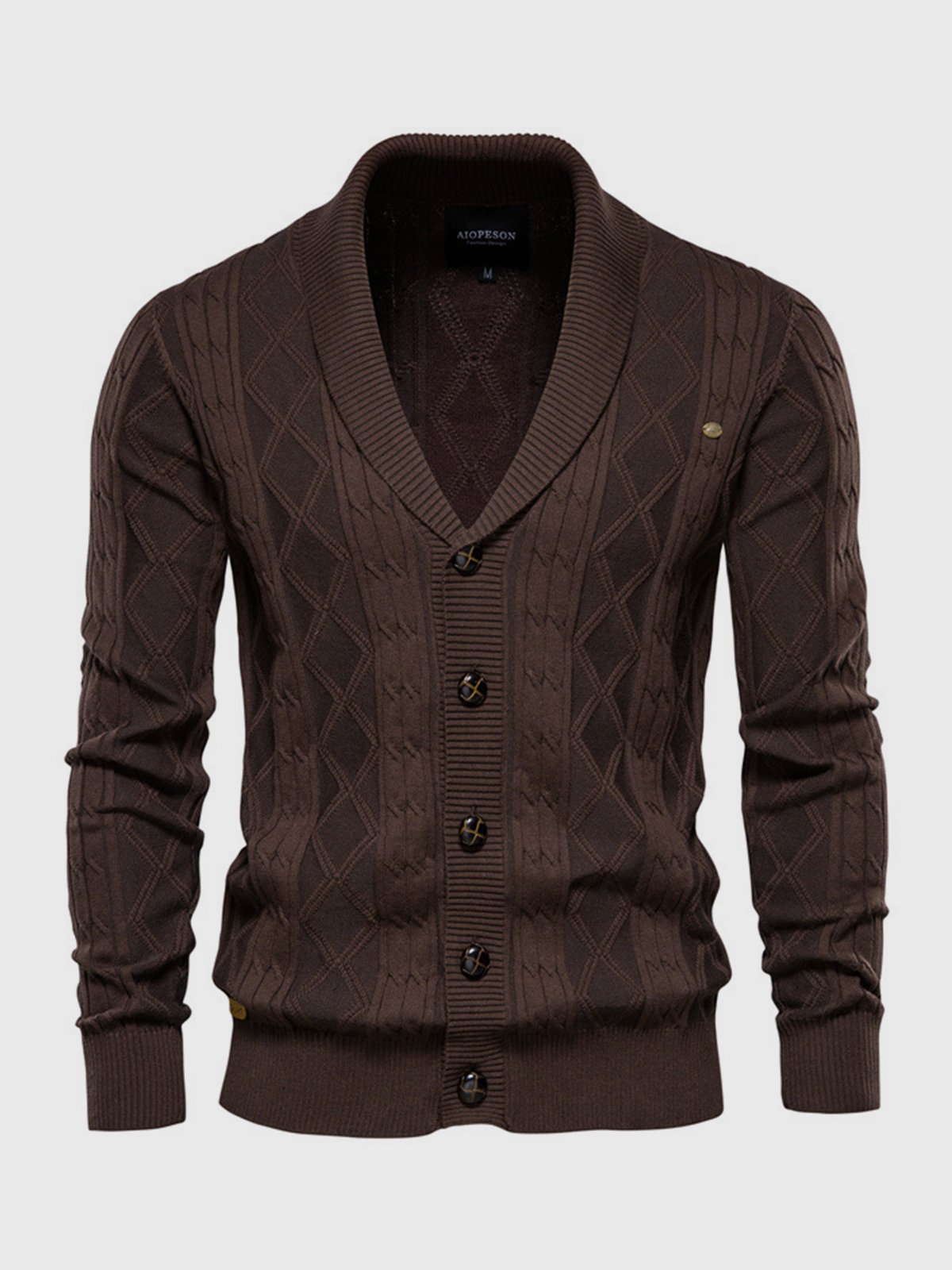 Shawl Collar Cardigan Sweater - Ahaselected
