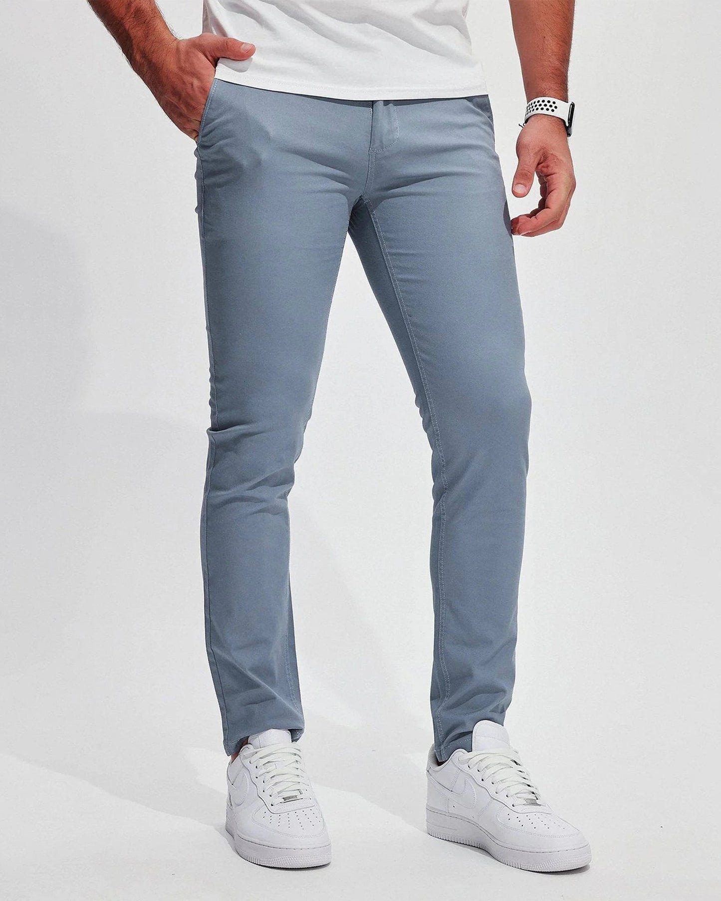 365 Twill Chino Stretch Cotton Pants - Ahaselected