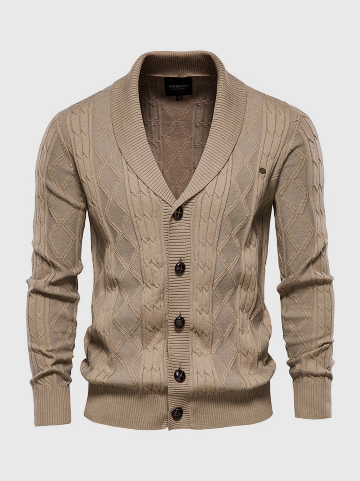 Shawl Collar Cardigan Sweater - Ahaselected
